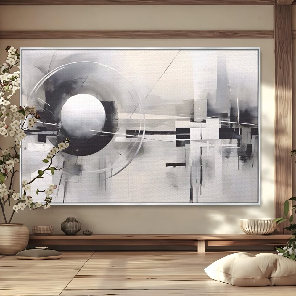 Tablou Canvas Premium LuxCanva® A1612, Non-Culori , Room, Abstract, Sfera, Univers, Decorativ, Dormitor, Culori Vibrante