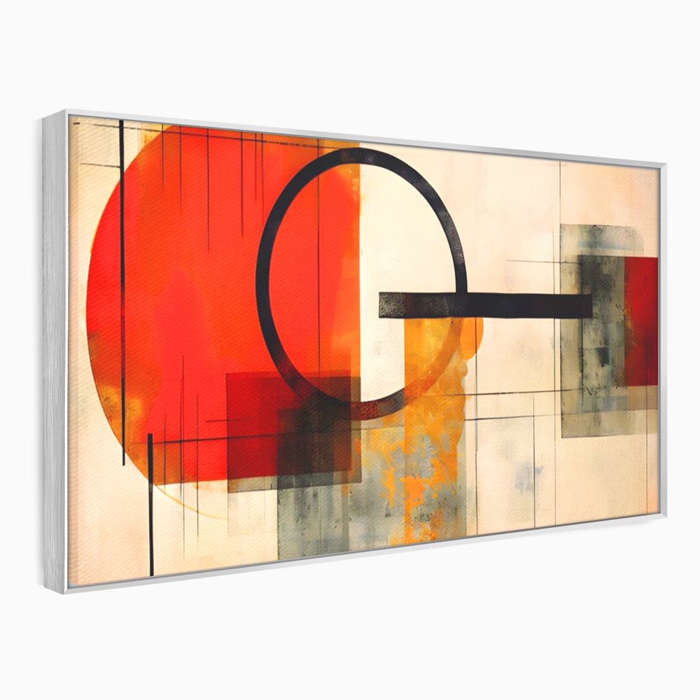 Tablou Canvas Premium LuxCanva® A1614, Abstractie In Desen , Living, Cerc, Sfera, Decorativ, Dormitor, Culori Vibrante