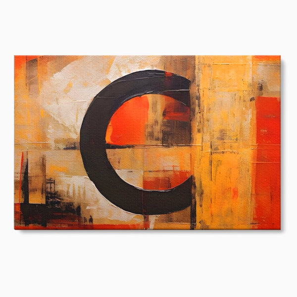 Leinwandbilder Premium LuxCanva® A1621, Abstrakte Realität, Wohnen, Chromatisch, Rot, Kreis, Dekorativ, Schlafzimmer, Lebendige Farben