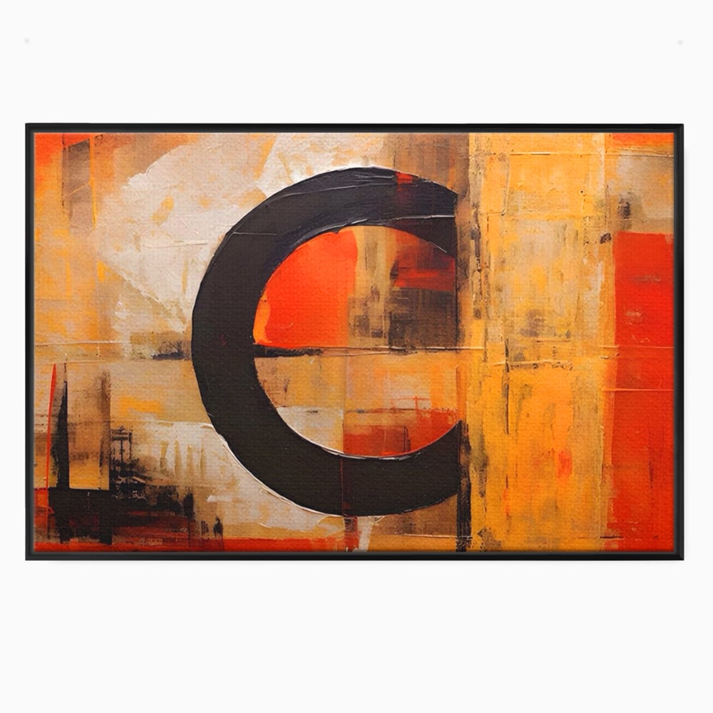 Leinwandbilder Premium LuxCanva® A1621, Abstrakte Realität, Wohnen, Chromatisch, Rot, Kreis, Dekorativ, Schlafzimmer, Lebendige Farben