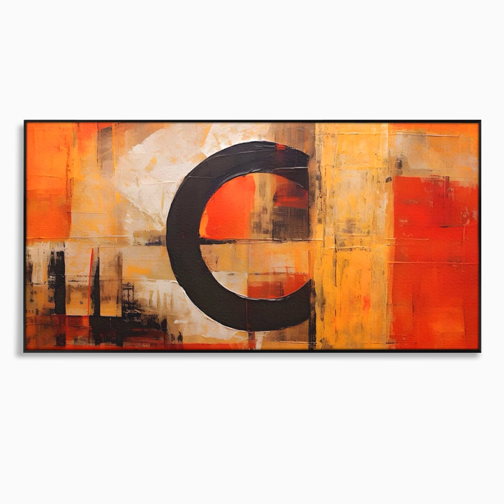 Leinwandbilder Premium LuxCanva® A1621, Abstrakte Realität, Wohnen, Chromatisch, Rot, Kreis, Dekorativ, Schlafzimmer, Lebendige Farben