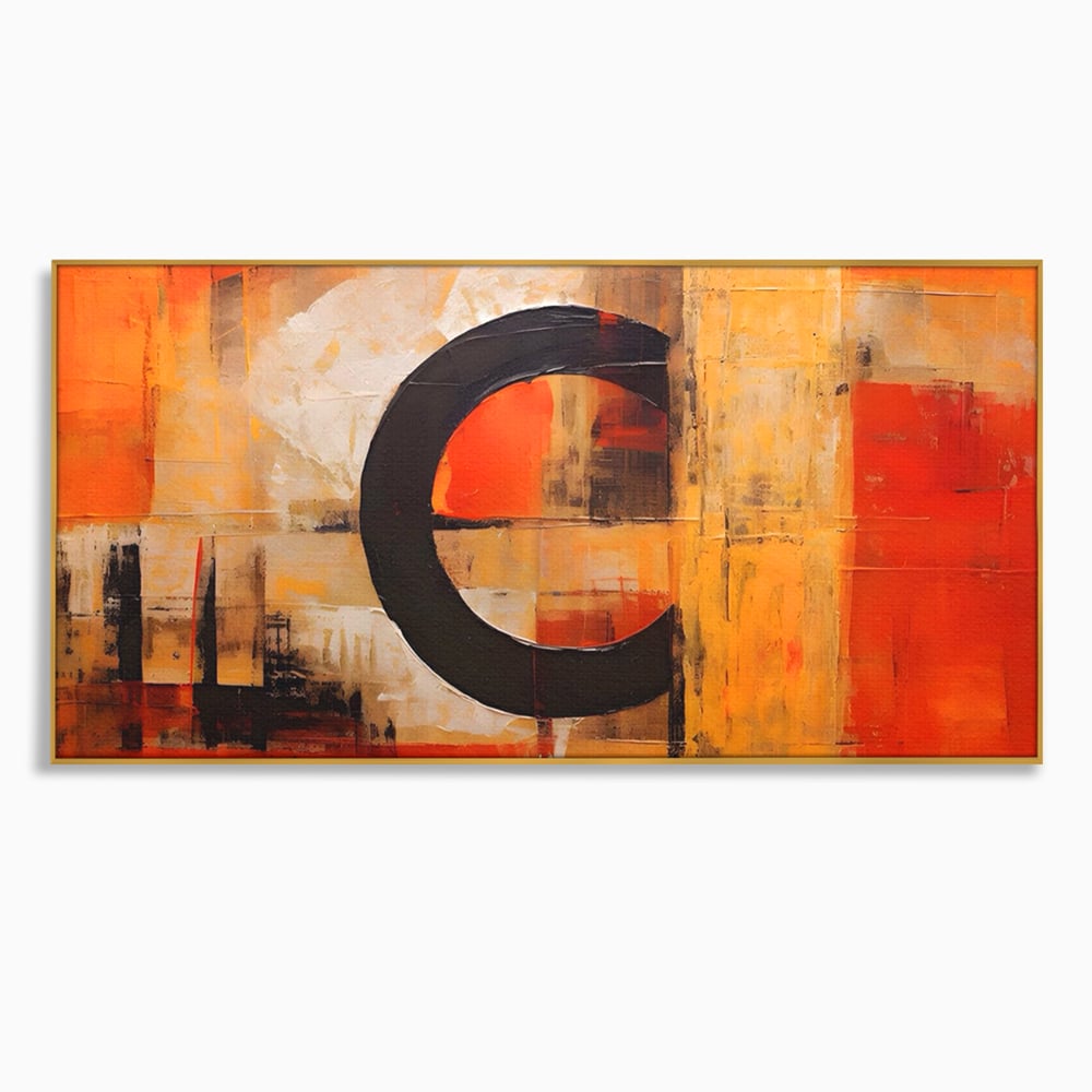 Leinwandbilder Premium LuxCanva® A1621, Abstrakte Realität, Wohnen, Chromatisch, Rot, Kreis, Dekorativ, Schlafzimmer, Lebendige Farben