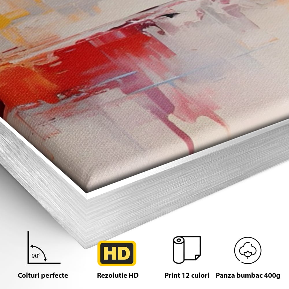 Tablou Canvas Premium LuxCanva® A1622, Cromatica , Living, Abstract, Reflexie De Culori, Decorativ, Dormitor, Culori Vibrante