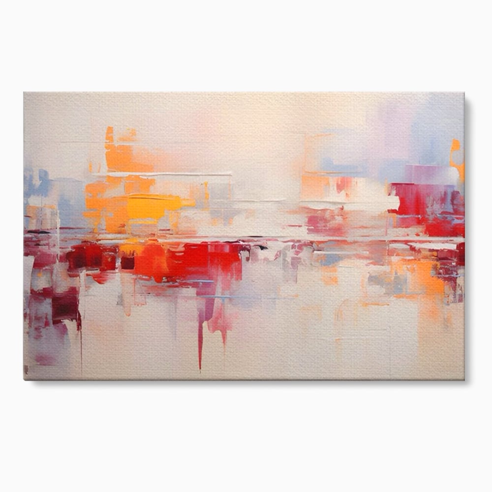 Tablou Canvas Premium LuxCanva® A1622, Cromatica , Living, Abstract, Reflexie De Culori, Decorativ, Dormitor, Culori Vibrante