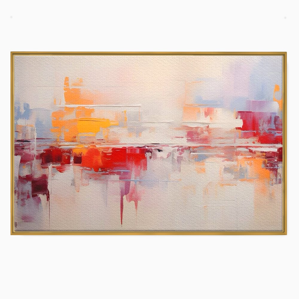 Tablou Canvas Premium LuxCanva® A1622, Cromatica , Living, Abstract, Reflexie De Culori, Decorativ, Dormitor, Culori Vibrante