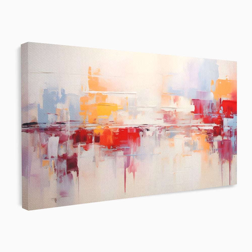 Tablou Canvas Premium LuxCanva® A1622, Cromatica , Living, Abstract, Reflexie De Culori, Decorativ, Dormitor, Culori Vibrante