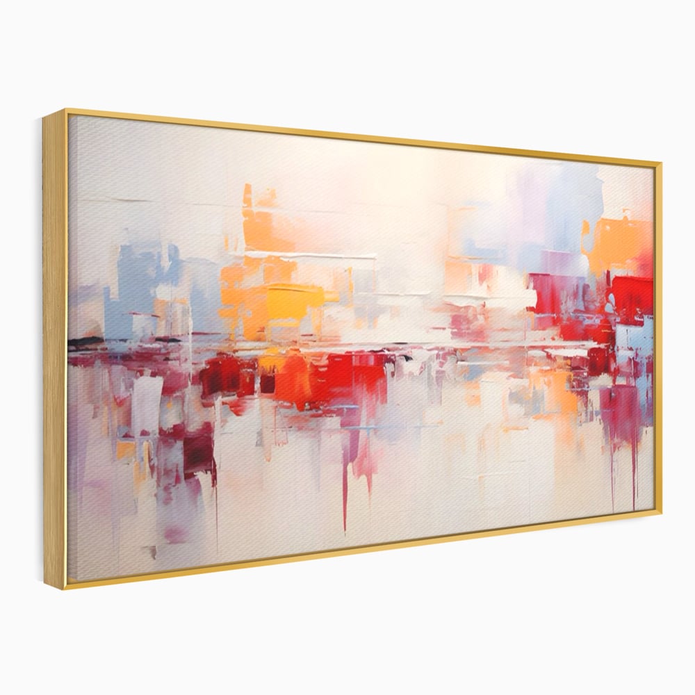 Tablou Canvas Premium LuxCanva® A1622, Cromatica , Living, Abstract, Reflexie De Culori, Decorativ, Dormitor, Culori Vibrante