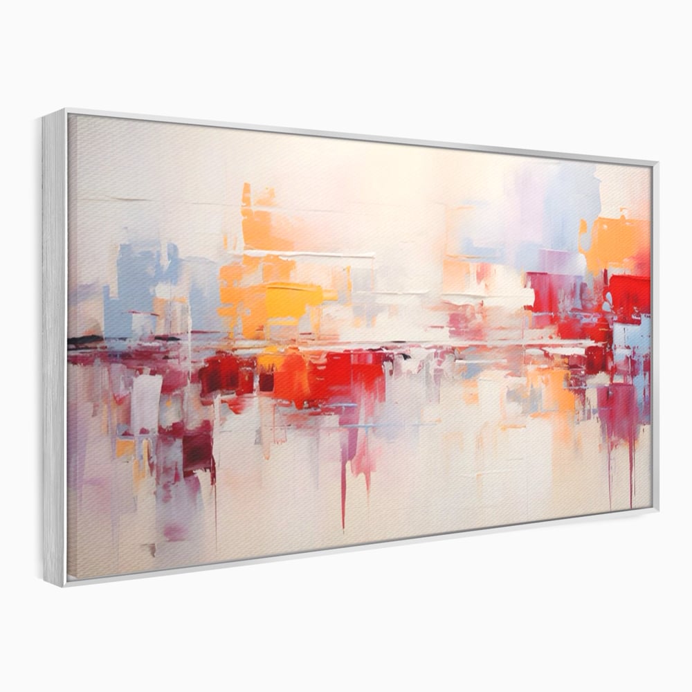 Tablou Canvas Premium LuxCanva® A1622, Cromatica , Living, Abstract, Reflexie De Culori, Decorativ, Dormitor, Culori Vibrante