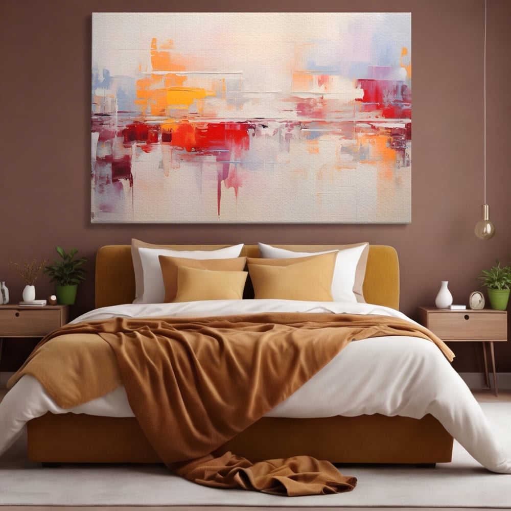 Tablou Canvas Premium LuxCanva® A1622, Cromatica , Living, Abstract, Reflexie De Culori, Decorativ, Dormitor, Culori Vibrante