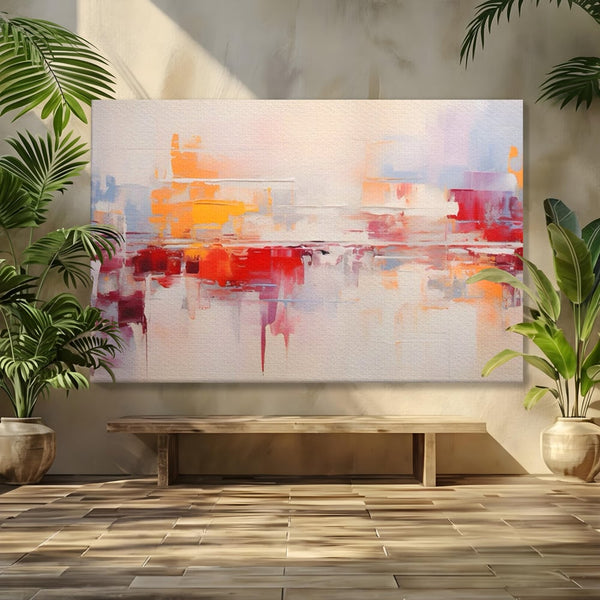 Tablou Canvas Premium LuxCanva® A1622, Cromatica , Living, Abstract, Reflexie De Culori, Decorativ, Dormitor, Culori Vibrante