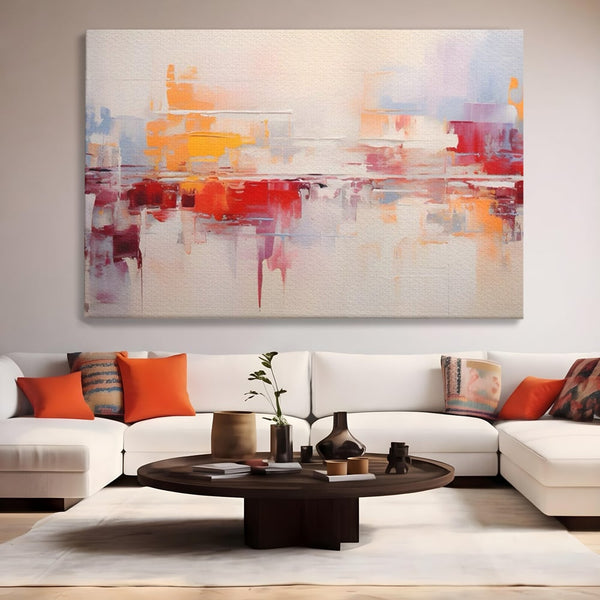 Tablou Canvas Premium LuxCanva® A1622, Cromatica , Living, Abstract, Reflexie De Culori, Decorativ, Dormitor, Culori Vibrante