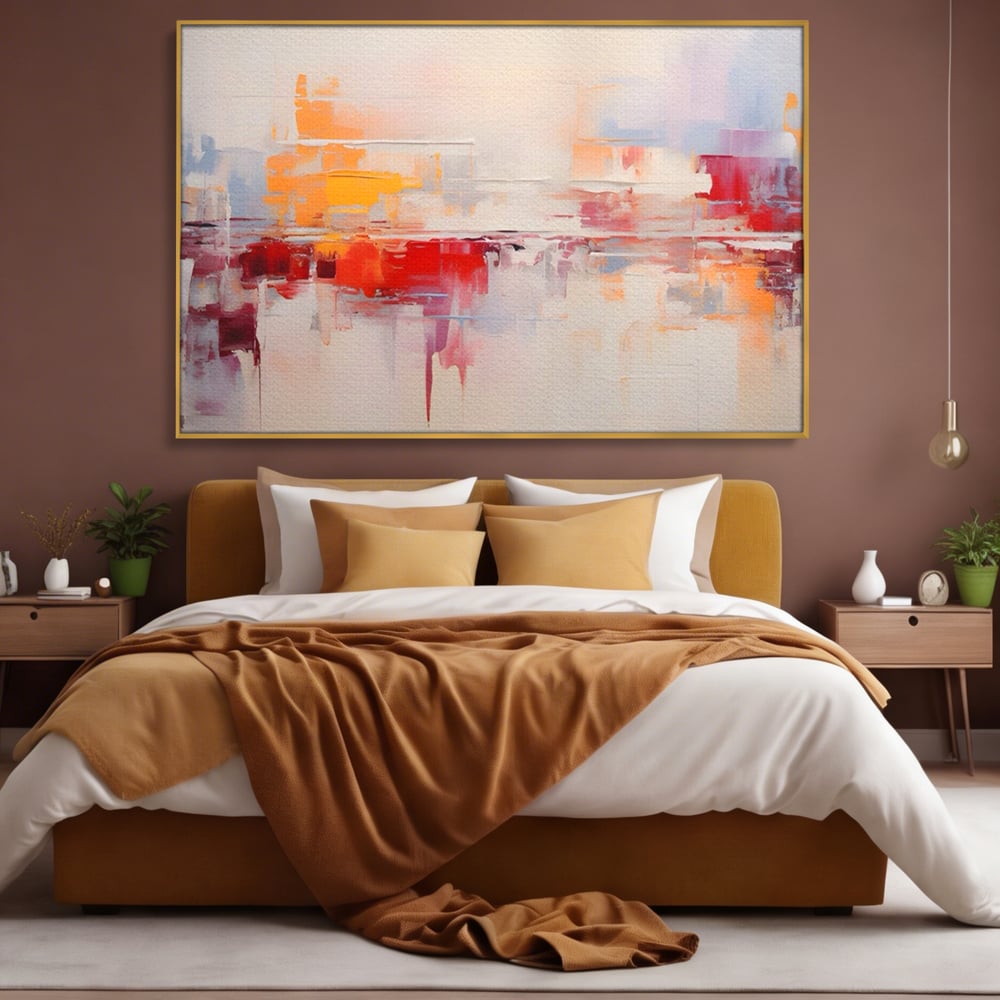 Tablou Canvas Premium LuxCanva® A1622, Cromatica , Living, Abstract, Reflexie De Culori, Decorativ, Dormitor, Culori Vibrante