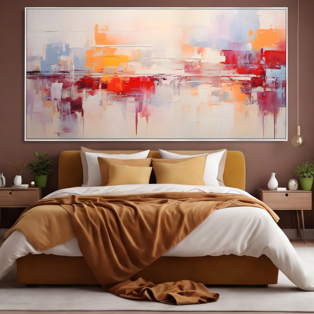 Tablou Canvas Premium LuxCanva® A1622, Cromatica , Living, Abstract, Reflexie De Culori, Decorativ, Dormitor, Culori Vibrante