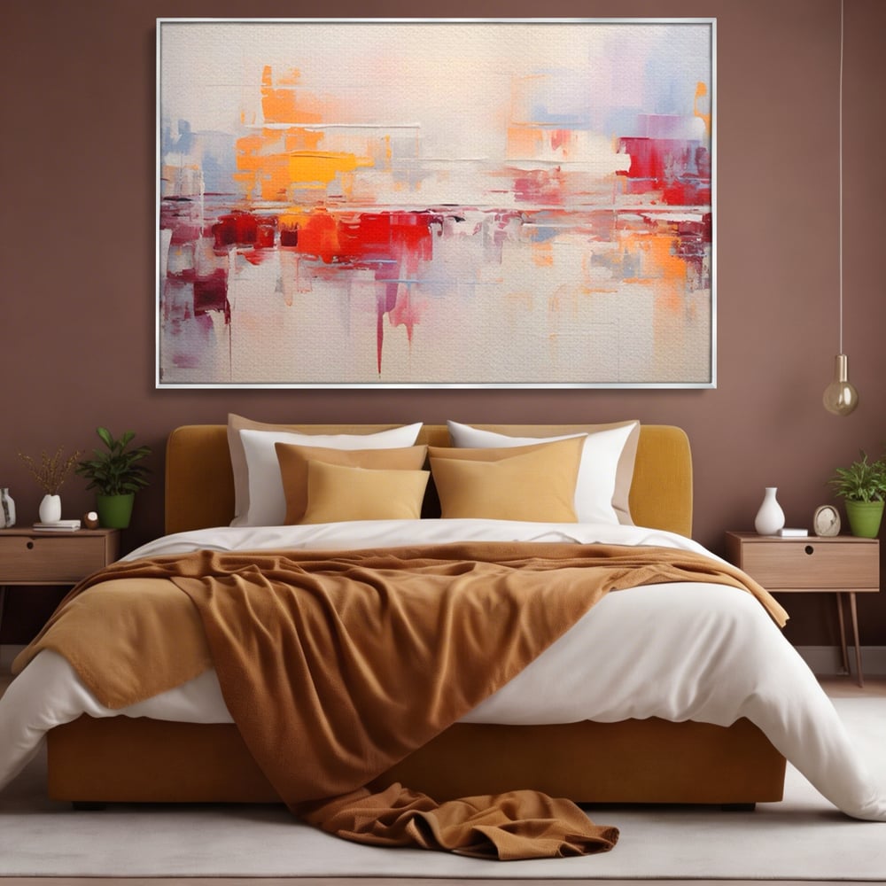 Tablou Canvas Premium LuxCanva® A1622, Cromatica , Living, Abstract, Reflexie De Culori, Decorativ, Dormitor, Culori Vibrante