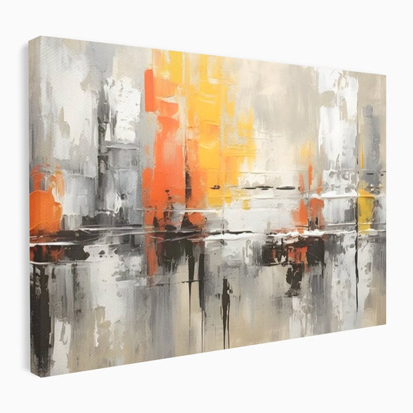 Tablou Canvas Premium LuxCanva® A1623, Imbratisare Abstracta , Living, Decorativ, Cromatic, Compozitie, Dormitor, Culori Vibrante