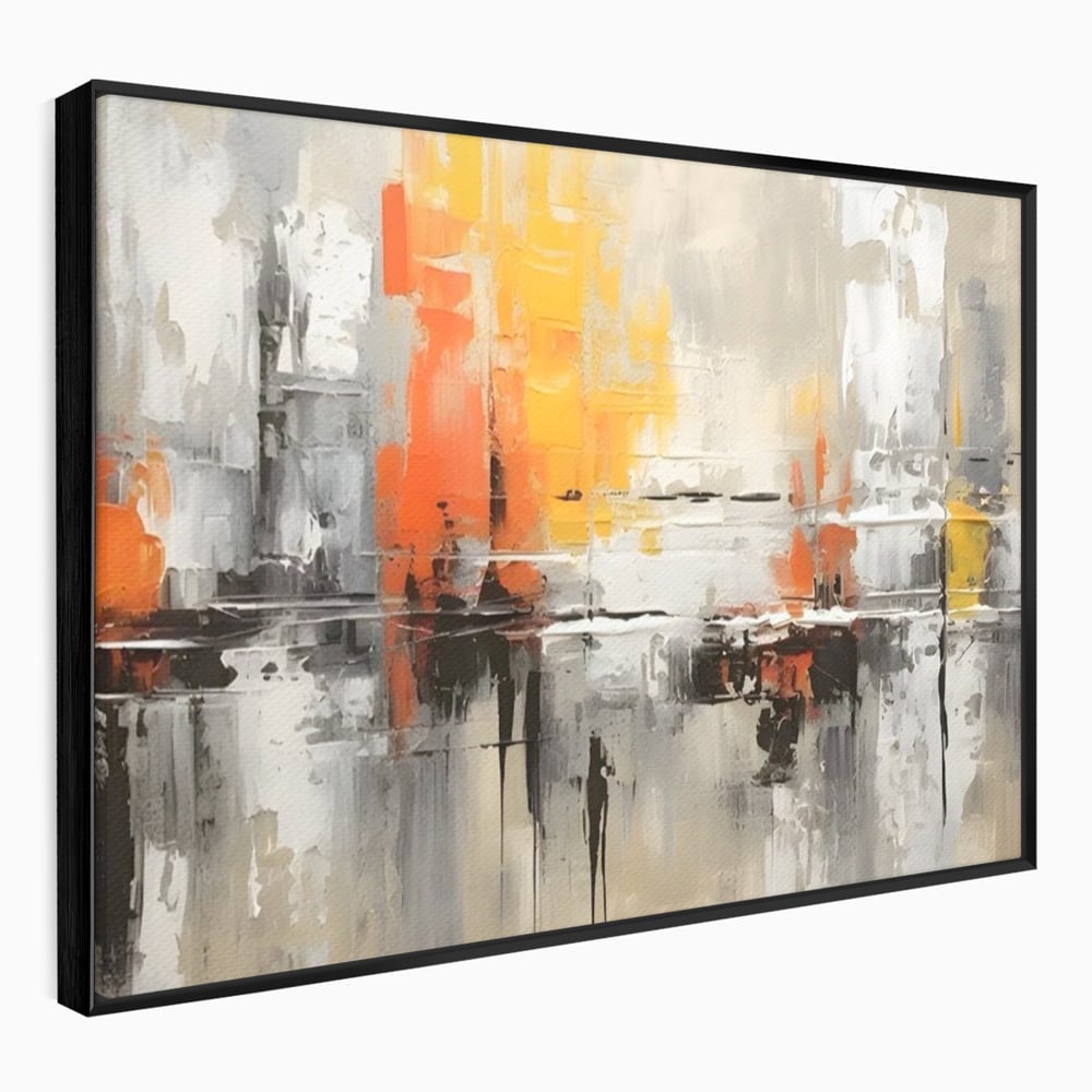 Tablou Canvas Premium LuxCanva® A1623, Imbratisare Abstracta , Living, Decorativ, Cromatic, Compozitie, Dormitor, Culori Vibrante