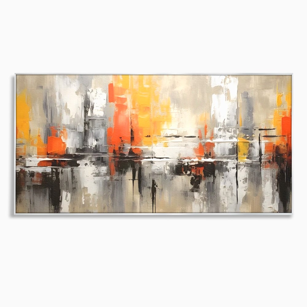Tablou Canvas Premium LuxCanva® A1623, Imbratisare Abstracta , Living, Decorativ, Cromatic, Compozitie, Dormitor, Culori Vibrante