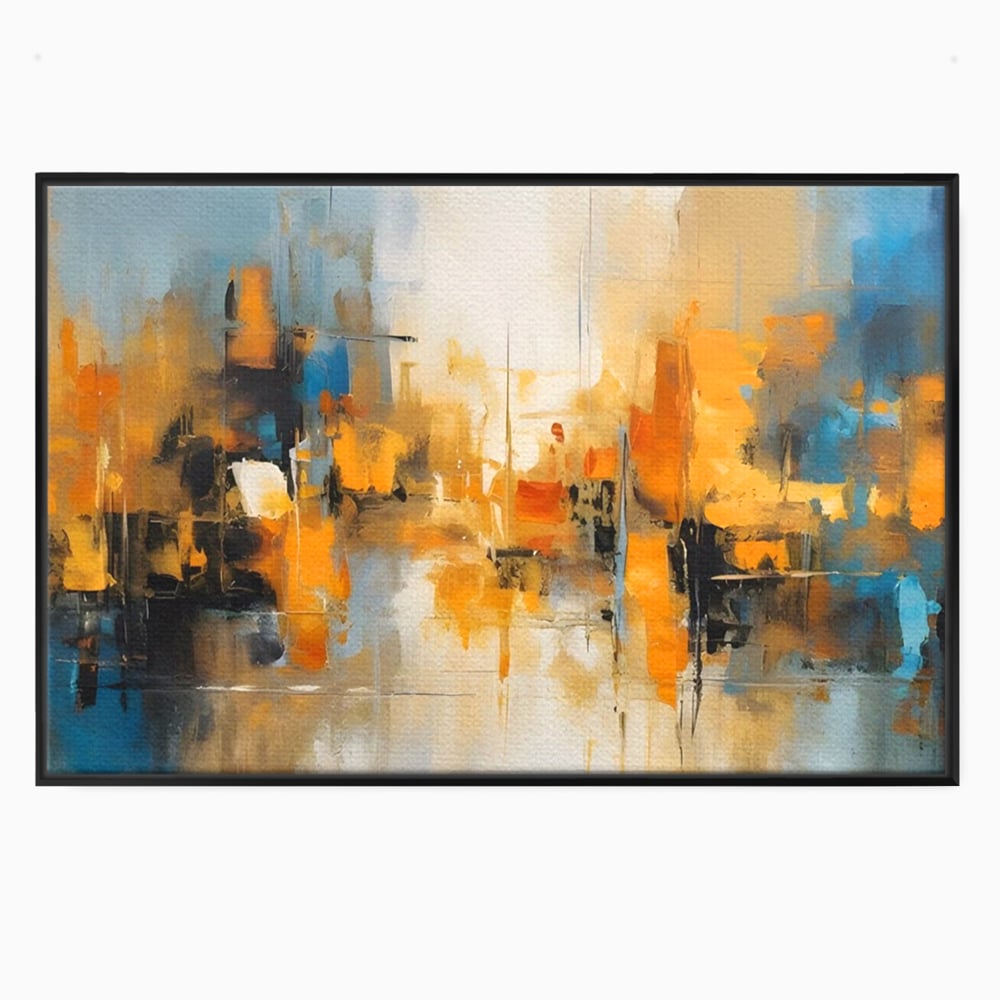 Tablou Canvas Premium LuxCanva® A1624, Reflexie Colorata , Room, Decorativ, Cromatic, Contrast, Abstract, Dormitor, Culori Vibrante