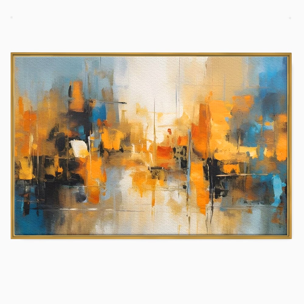 Tablou Canvas Premium LuxCanva® A1624, Reflexie Colorata , Room, Decorativ, Cromatic, Contrast, Abstract, Dormitor, Culori Vibrante