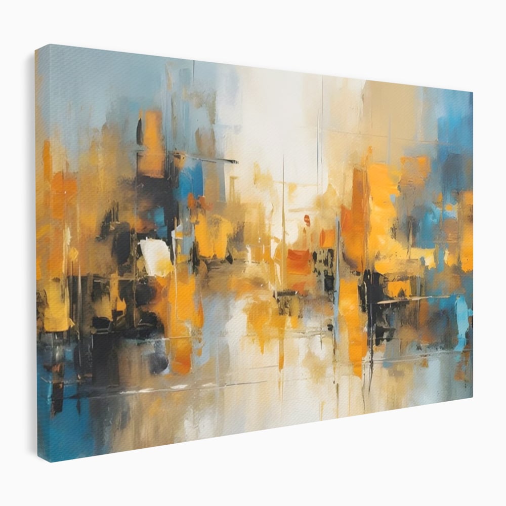 Tablou Canvas Premium LuxCanva® A1624, Reflexie Colorata , Room, Decorativ, Cromatic, Contrast, Abstract, Dormitor, Culori Vibrante