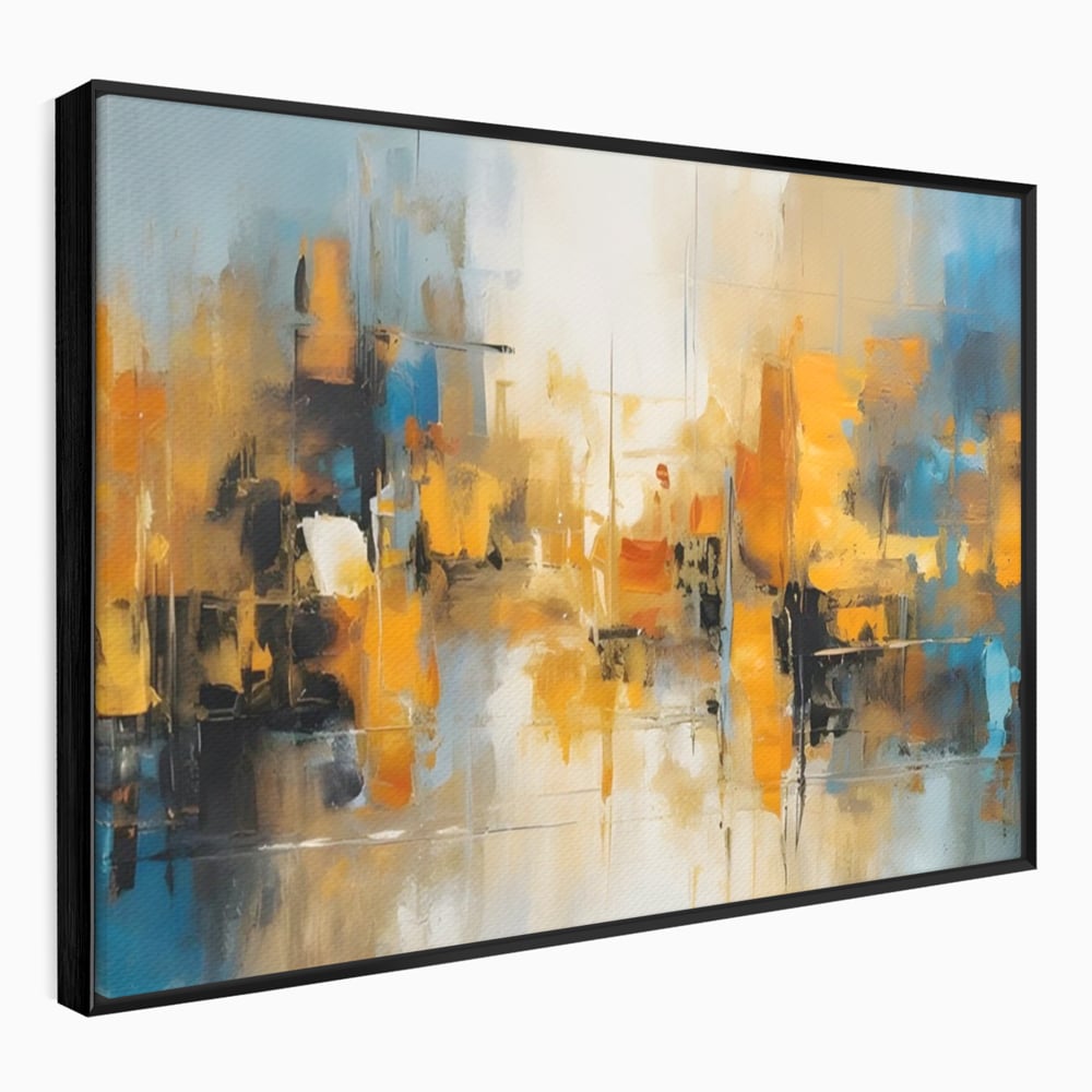 Tablou Canvas Premium LuxCanva® A1624, Reflexie Colorata , Room, Decorativ, Cromatic, Contrast, Abstract, Dormitor, Culori Vibrante