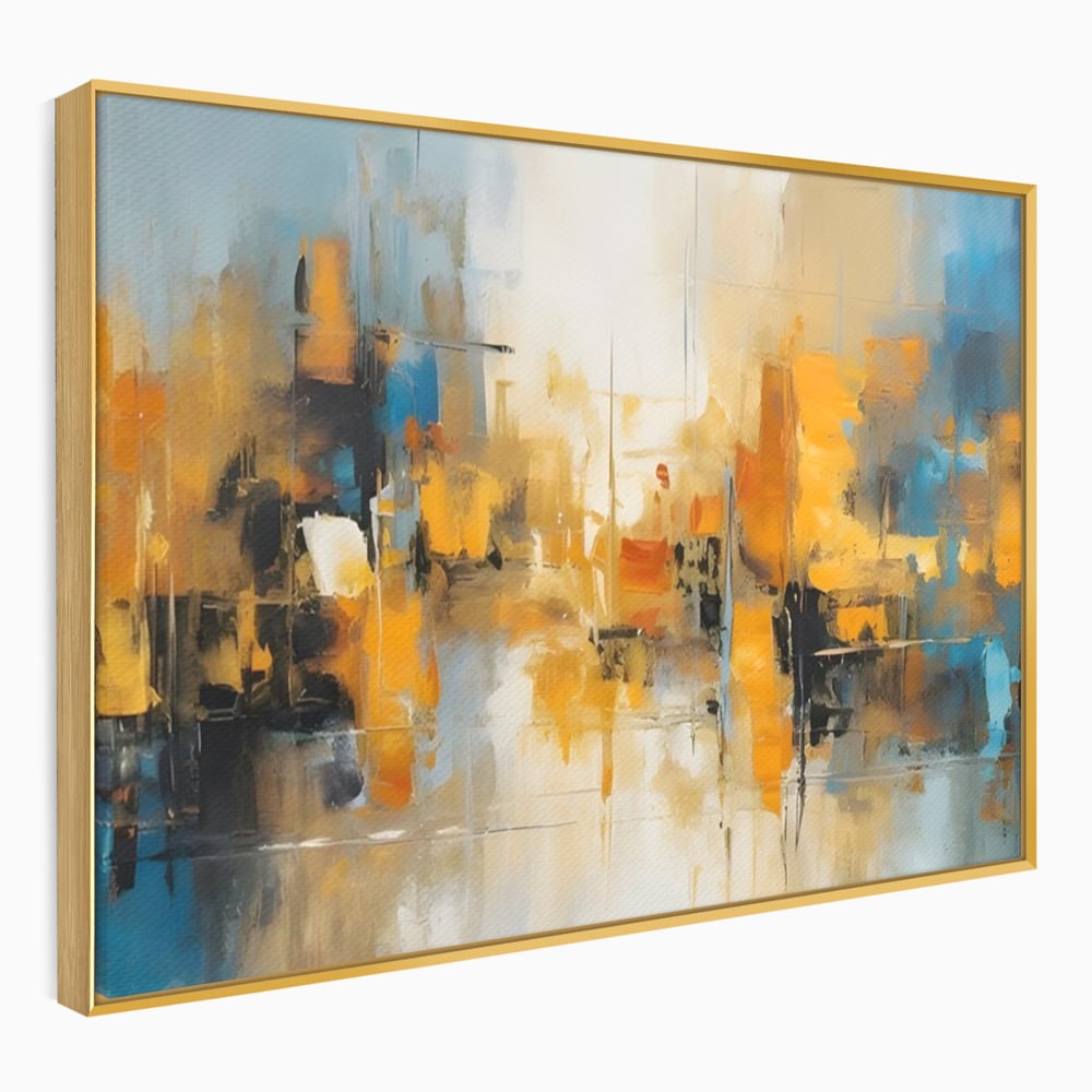Tablou Canvas Premium LuxCanva® A1624, Reflexie Colorata , Room, Decorativ, Cromatic, Contrast, Abstract, Dormitor, Culori Vibrante