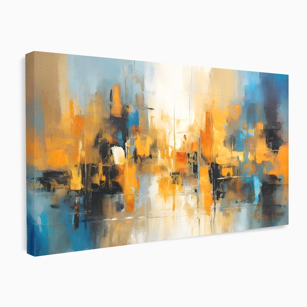 Tablou Canvas Premium LuxCanva® A1624, Reflexie Colorata , Room, Decorativ, Cromatic, Contrast, Abstract, Dormitor, Culori Vibrante