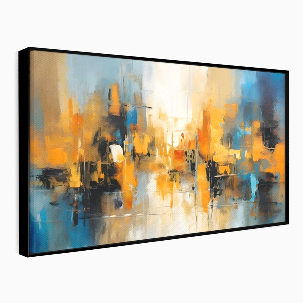Tablou Canvas Premium LuxCanva® A1624, Reflexie Colorata , Room, Decorativ, Cromatic, Contrast, Abstract, Dormitor, Culori Vibrante