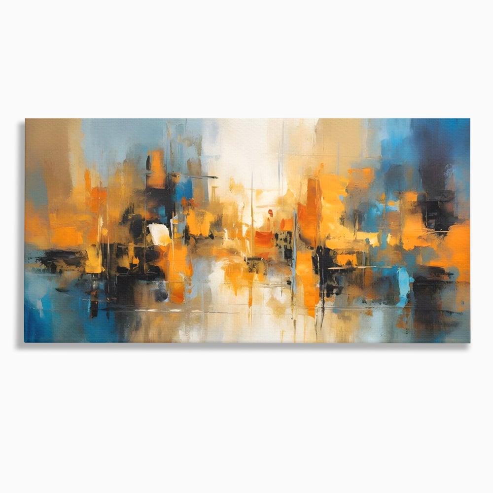 Tablou Canvas Premium LuxCanva® A1624, Reflexie Colorata , Room, Decorativ, Cromatic, Contrast, Abstract, Dormitor, Culori Vibrante