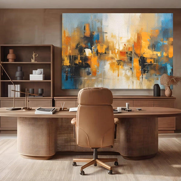 Tablou Canvas Premium LuxCanva® A1624, Reflexie Colorata , Room, Decorativ, Cromatic, Contrast, Abstract, Dormitor, Culori Vibrante