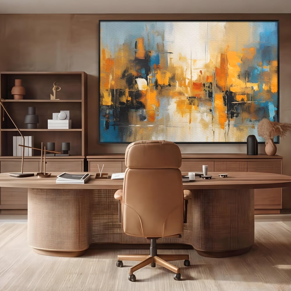 Tablou Canvas Premium LuxCanva® A1624, Reflexie Colorata , Room, Decorativ, Cromatic, Contrast, Abstract, Dormitor, Culori Vibrante