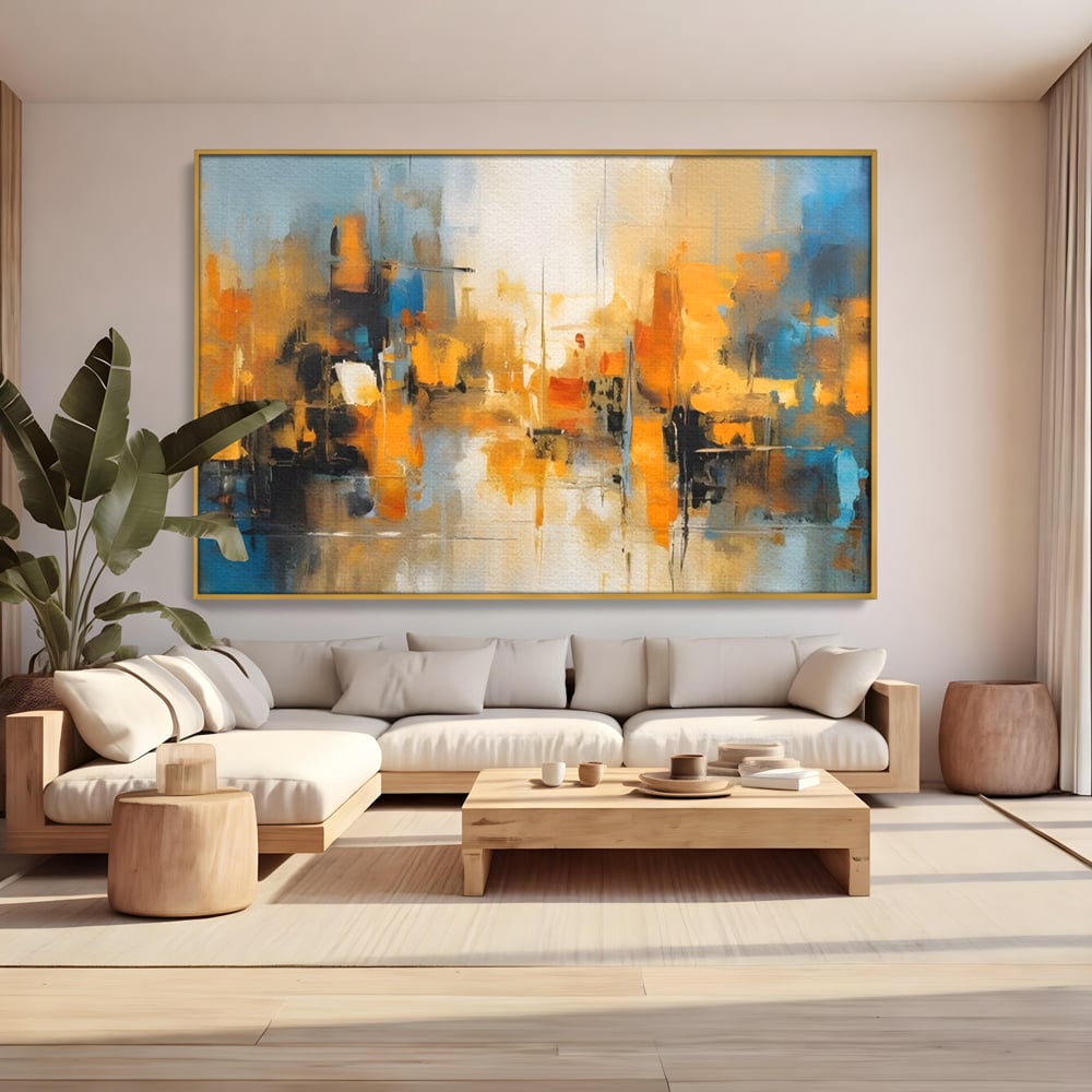 Tablou Canvas Premium LuxCanva® A1624, Reflexie Colorata , Room, Decorativ, Cromatic, Contrast, Abstract, Dormitor, Culori Vibrante