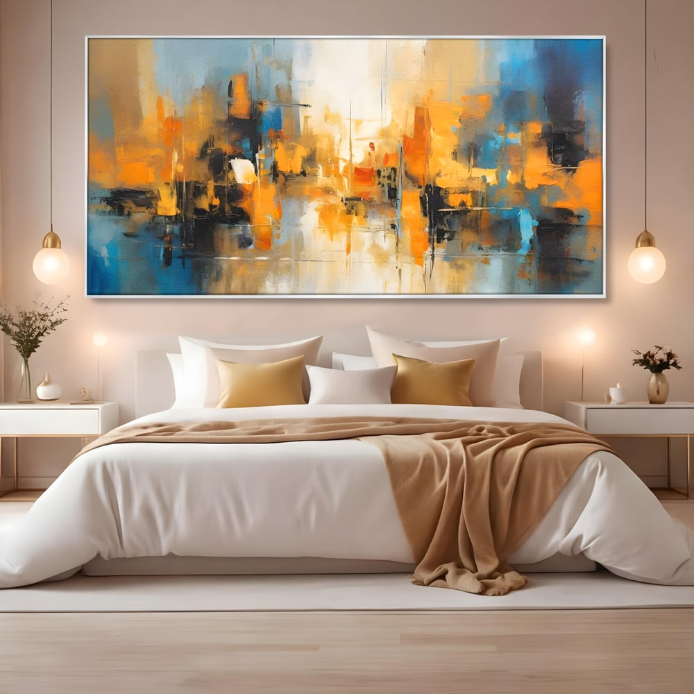 Tablou Canvas Premium LuxCanva® A1624, Reflexie Colorata , Room, Decorativ, Cromatic, Contrast, Abstract, Dormitor, Culori Vibrante