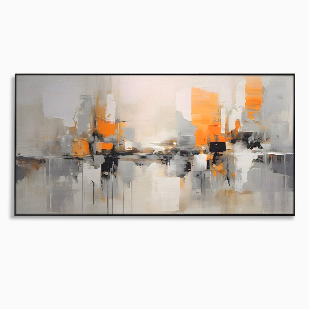 Leinwandbilder Premium LuxCanva® A1626, Grau Leinwandbilder, Zimmer, Dekorativ, Nicht Farben, Reflektierend, Abstrakt, Schlafzimmer, Lebendige Farben