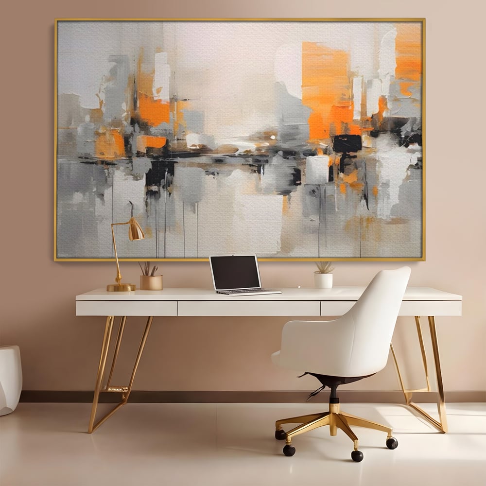 Leinwandbilder Premium LuxCanva® A1626, Grau Leinwandbilder, Zimmer, Dekorativ, Nicht Farben, Reflektierend, Abstrakt, Schlafzimmer, Lebendige Farben
