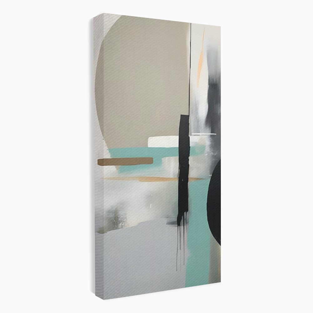 Tablou Canvas Premium LuxCanva® A1635, Abstract Circular , Room, Forme, Decorativ, Dormitor, Culori Vibrante