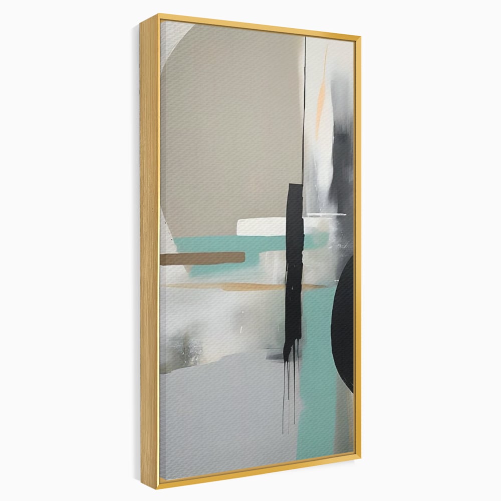 Tablou Canvas Premium LuxCanva® A1635, Abstract Circular , Room, Forme, Decorativ, Dormitor, Culori Vibrante