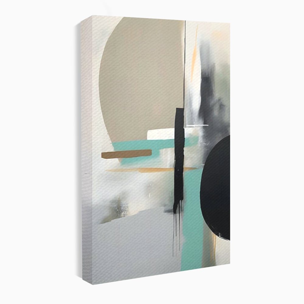 Tablou Canvas Premium LuxCanva® A1635, Abstract Circular , Room, Forme, Decorativ, Dormitor, Culori Vibrante