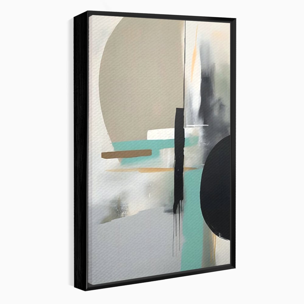 Tablou Canvas Premium LuxCanva® A1635, Abstract Circular , Room, Forme, Decorativ, Dormitor, Culori Vibrante
