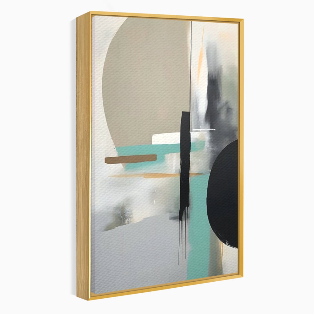 Tablou Canvas Premium LuxCanva® A1635, Abstract Circular , Room, Forme, Decorativ, Dormitor, Culori Vibrante