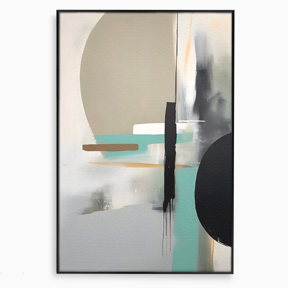 Tablou Canvas Premium LuxCanva® A1635, Abstract Circular , Room, Forme, Decorativ, Dormitor, Culori Vibrante