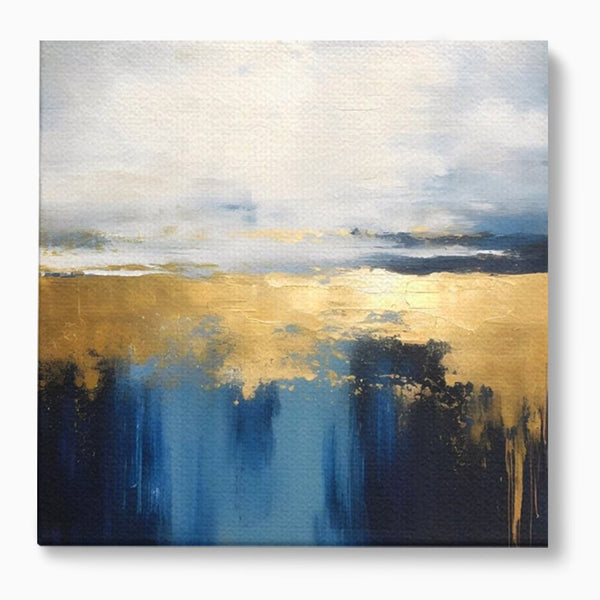 Tablou Canvas Premium LuxCanva® A1637, Adancul Marii ,  Room, Abstract, Plaja, Dormitor, Culori Vibrante