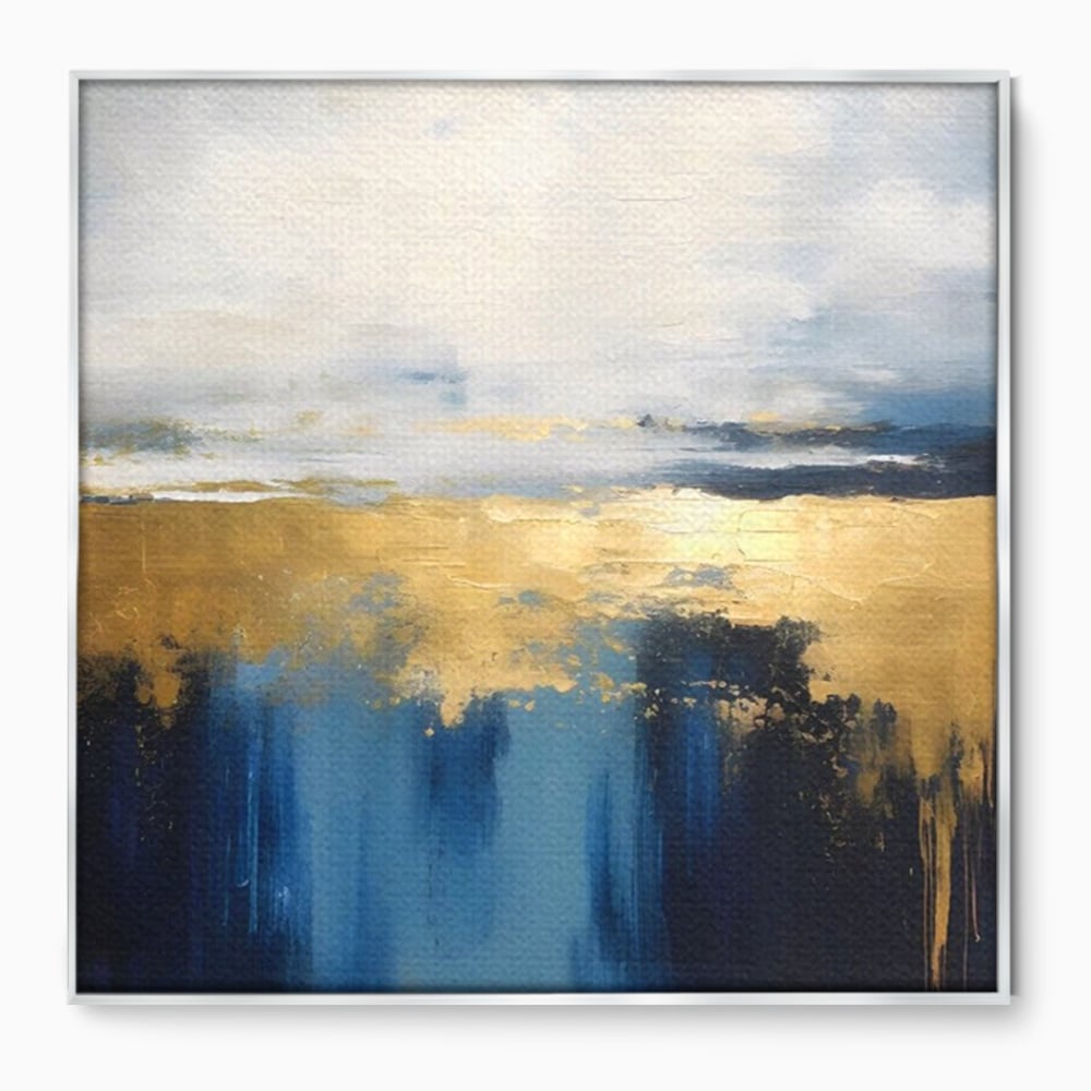 Tablou Canvas Premium LuxCanva® A1637, Adancul Marii ,  Room, Abstract, Plaja, Dormitor, Culori Vibrante