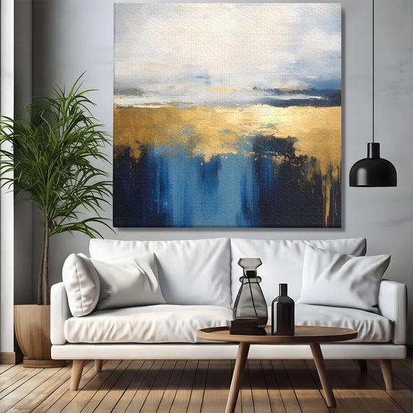 Tablou Canvas Premium LuxCanva® A1637, Adancul Marii ,  Room, Abstract, Plaja, Dormitor, Culori Vibrante