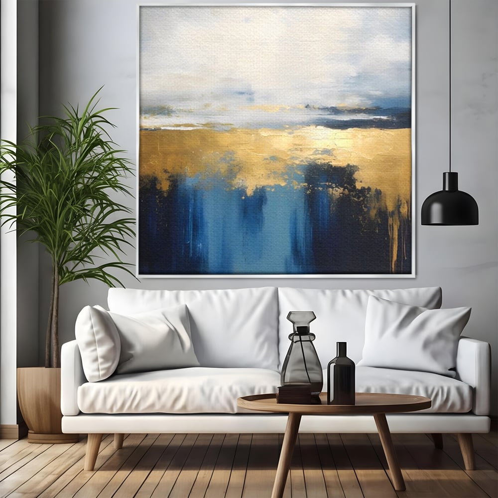 Tablou Canvas Premium LuxCanva® A1637, Adancul Marii ,  Room, Abstract, Plaja, Dormitor, Culori Vibrante