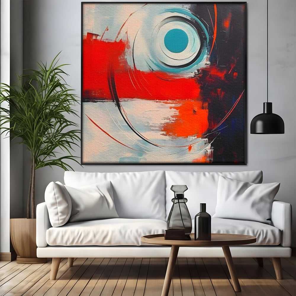 Tablou Canvas Premium LuxCanva® A1639, Viziune Abstracta , Room, Decorativ, Cromatic, Dormitor, Culori Vibrante