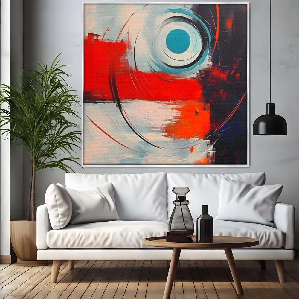 Tablou Canvas Premium LuxCanva® A1639, Viziune Abstracta , Room, Decorativ, Cromatic, Dormitor, Culori Vibrante