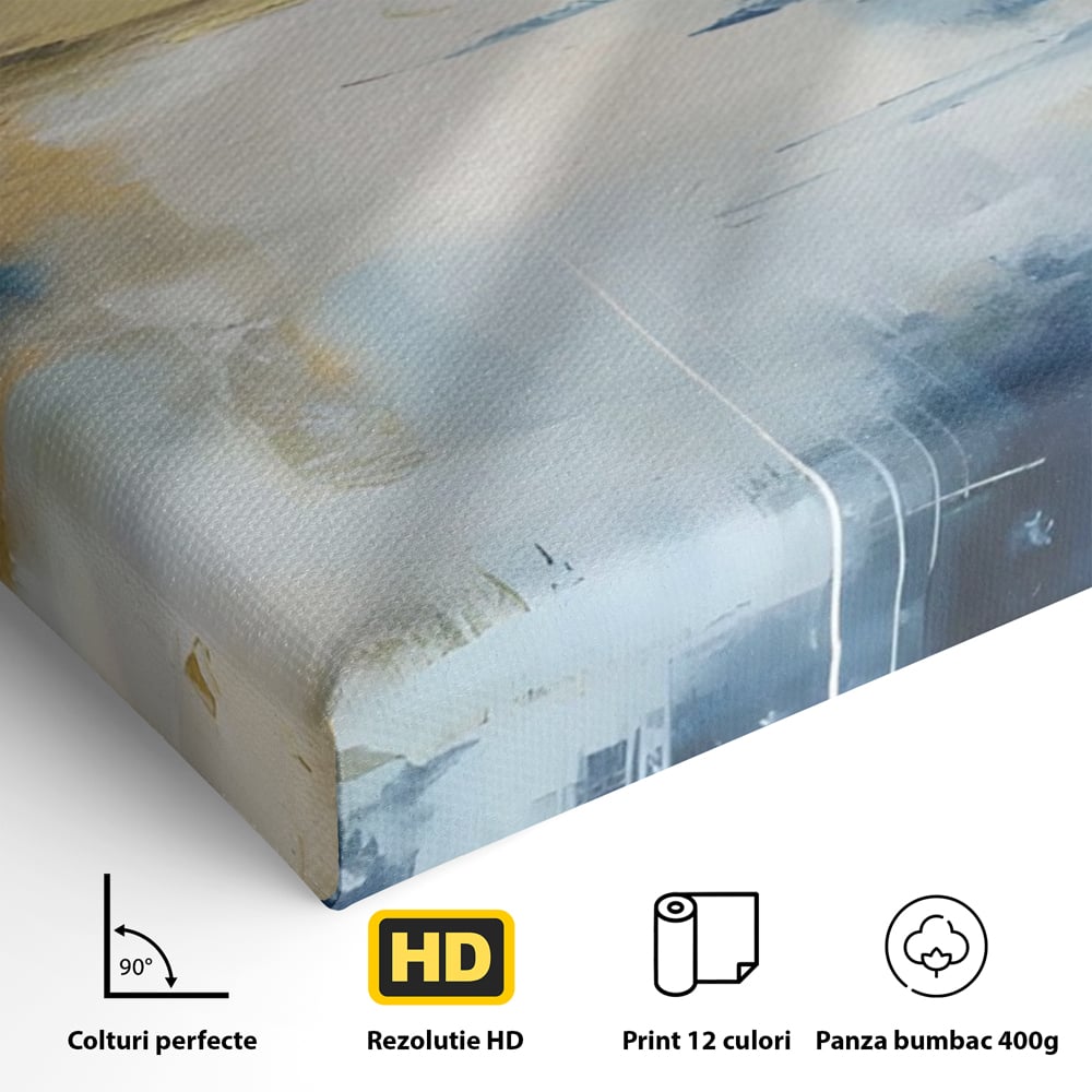 Tablou Canvas Premium LuxCanva® A1641, Rasarit Abstract , Room, Decorativ, Cer, Peisaj, Sentimente, Dormitor, Culori Vibrante