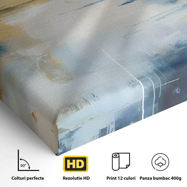 Tablou Canvas Premium LuxCanva® A1641, Rasarit Abstract , Room, Decorativ, Cer, Peisaj, Sentimente, Dormitor, Culori Vibrante