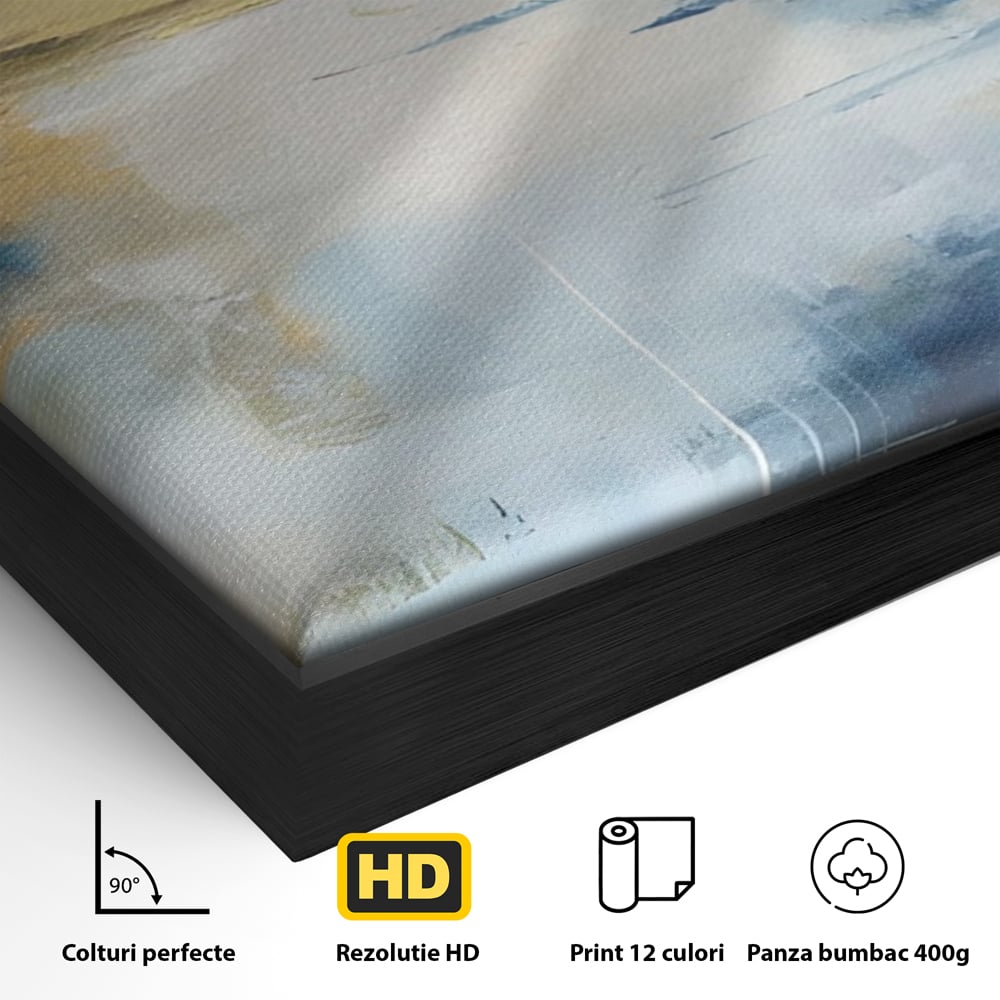 Tablou Canvas Premium LuxCanva® A1641, Rasarit Abstract , Room, Decorativ, Cer, Peisaj, Sentimente, Dormitor, Culori Vibrante